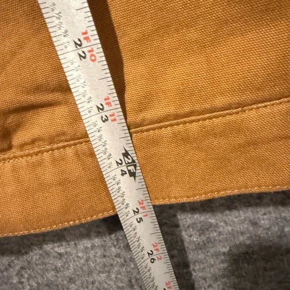 Carhartt Canvas Duck Crawford Detroit Jacket Women XL brown corduroy collar barn - Picture 14 of 15